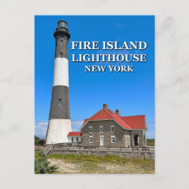 Faro de Fire Island, postal de Nueva York