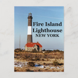 Faro de Fire Island, postal de Nueva York