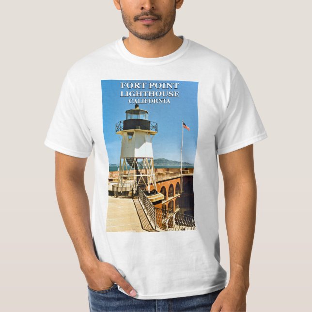 Faro de Fort Point, camiseta de California (Anverso)
