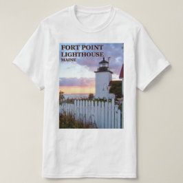 Faro de Fort Point, camiseta Maine
