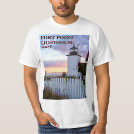 Faro de Fort Point, camiseta Maine
