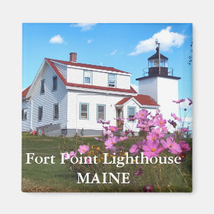 Faro de Fort Point, imán Maine