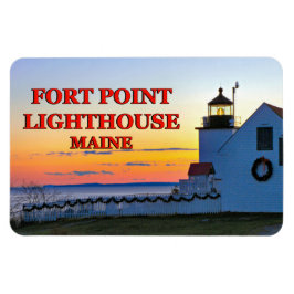 Faro de Fort Point, imán Maine Flexi