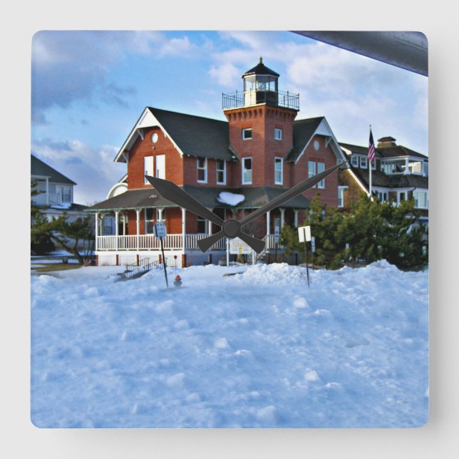 Faro de Giro Marítimo, Reloj de Pared de New Jerse (Anverso)