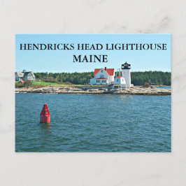 Faro de Hendricks Head, tarjeta postal Maine