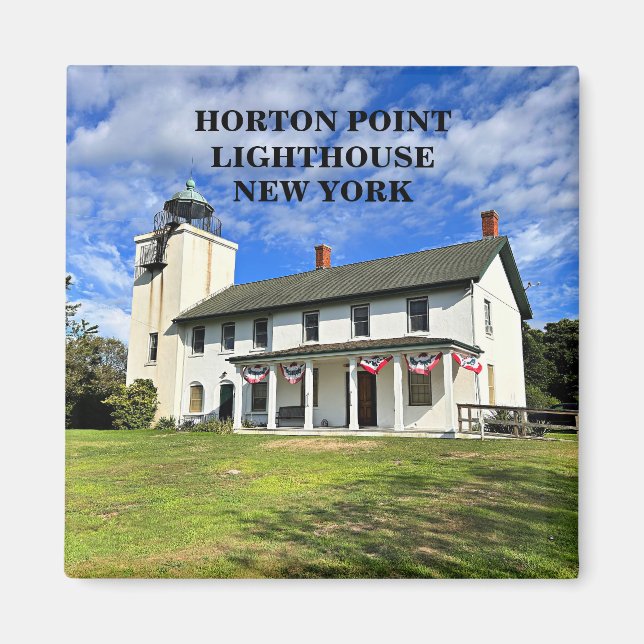 Faro de Horton Point, imán de Nueva York (Frente)