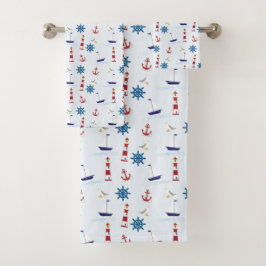 Faro de Iconos Náuticos Anclaje de barco Marítimo