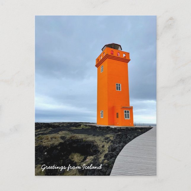 Faro de Islandia - Postal (Anverso)