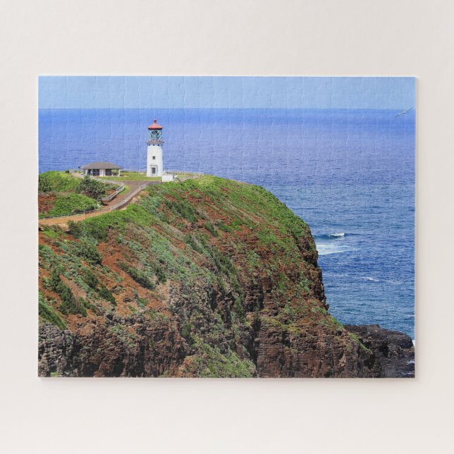 Faro de Kilauea en el rompecabezas de Kauai Jigsaw (Horizontal)