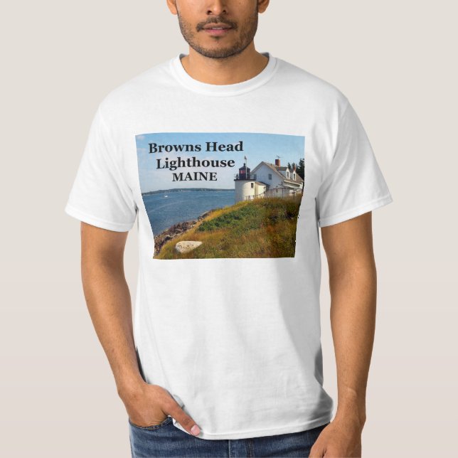 Faro de la cabeza de Browns, camiseta de Maine (Anverso)