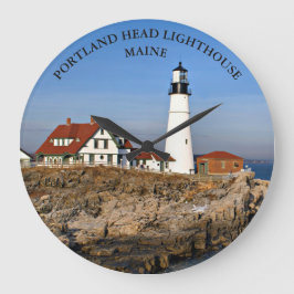 Faro de la cabeza de Portland, reloj redondo Maine