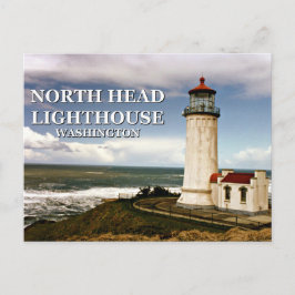 Faro de la cabeza del norte, postal de Washington