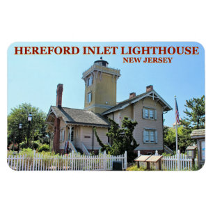 Faro de la entrada de Hereford, imán de New Jerse