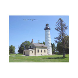 Faro de la isla Cana arte mural metalizado