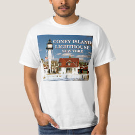 Faro de la isla Coney, camiseta de Nueva York