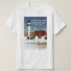 Faro de la isla Coney, camiseta de Nueva York