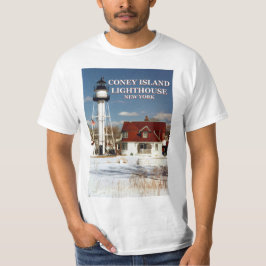 Faro de la isla Coney, camiseta de Nueva York