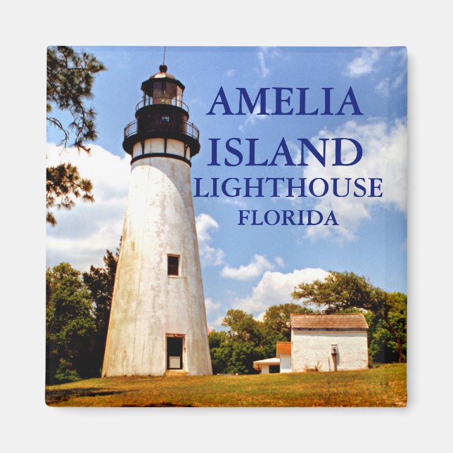 Faro de la isla de Amelia, imán de Florida (Frente)