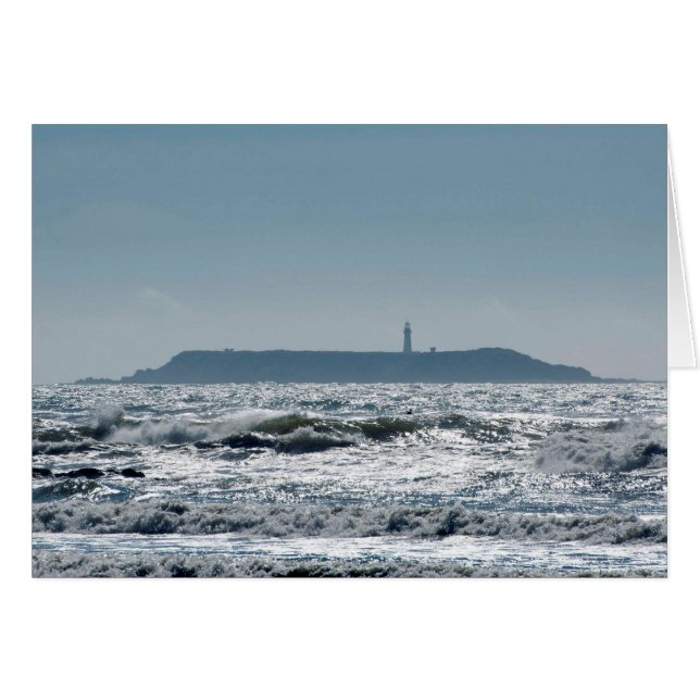Faro de la isla de destrucción desde la playa de R (Anverso (Horizontal))