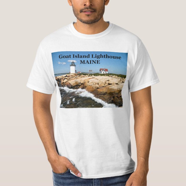 Faro de la isla de la cabra, camiseta de Maine