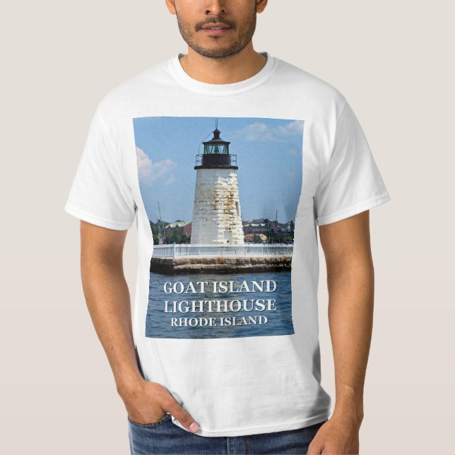 Faro de la isla de la cabra, camiseta de Rhode Isl (Anverso)