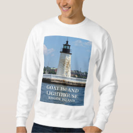 Faro de la isla de la cabra, sudadera de Rhode Isl