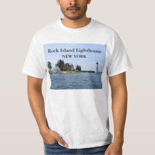 Faro de la isla de la roca, camiseta #2 de Nueva
