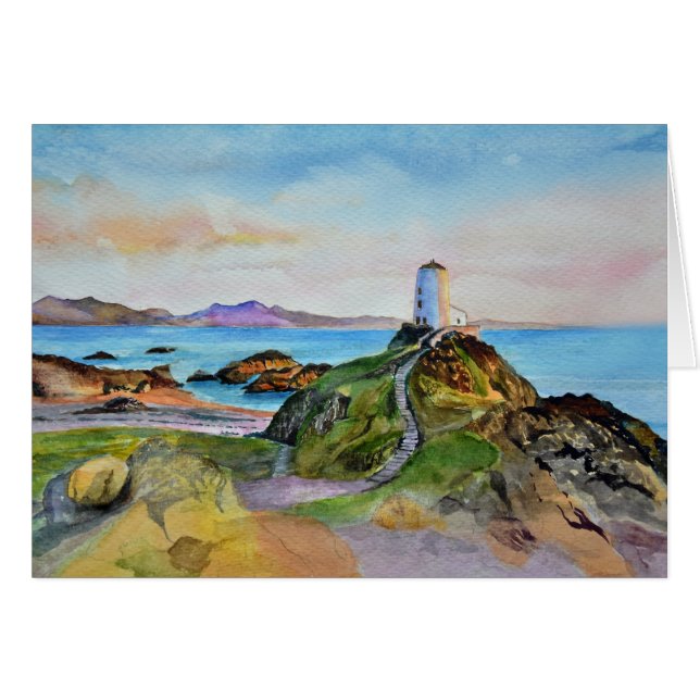 "Faro de la isla de Llanddwyn," Anglesey (Anverso (Horizontal))