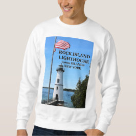 Faro de la Isla de Rock, sudadera de Nueva York