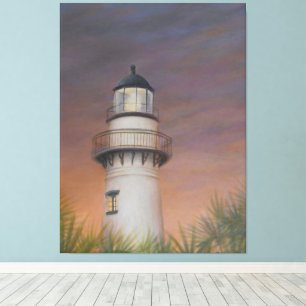 Faro de la isla de Saint Simons - Imprimir lienzo