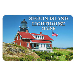 Faro de la isla de Seguin, imán de Maine Flexi