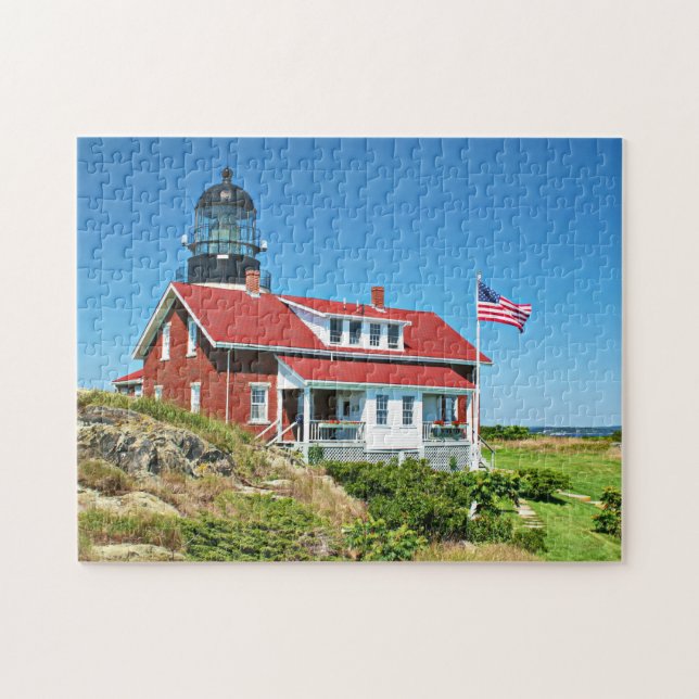 Faro de la isla de Seguin, rompecabezas de Maine (Horizontal)