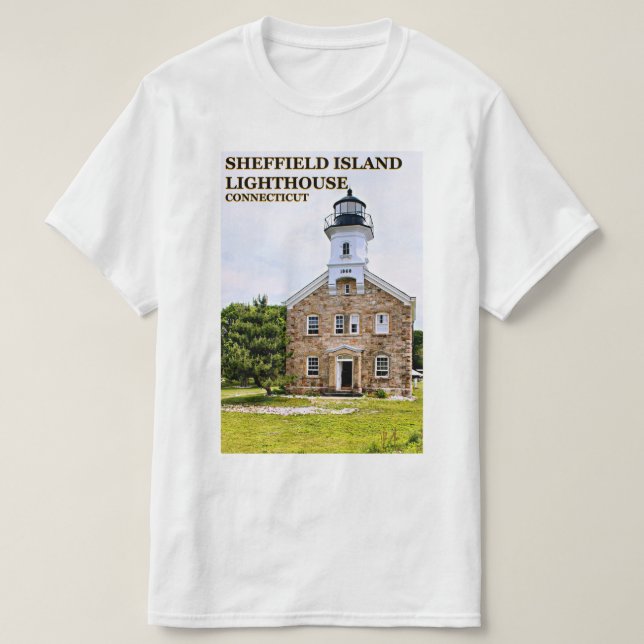 Faro de la isla de Sheffield, camiseta de Connecti (Diseño del anverso)