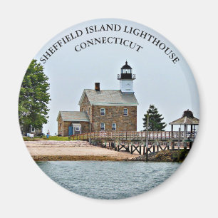 Faro de la isla de Sheffield, imán de Connecticut