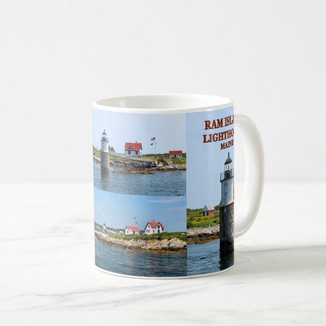 Faro de la isla del espolón, taza de Maine del (Anverso derecho)
