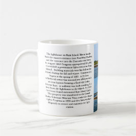 Faro de la isla del espolón, taza de Maine del