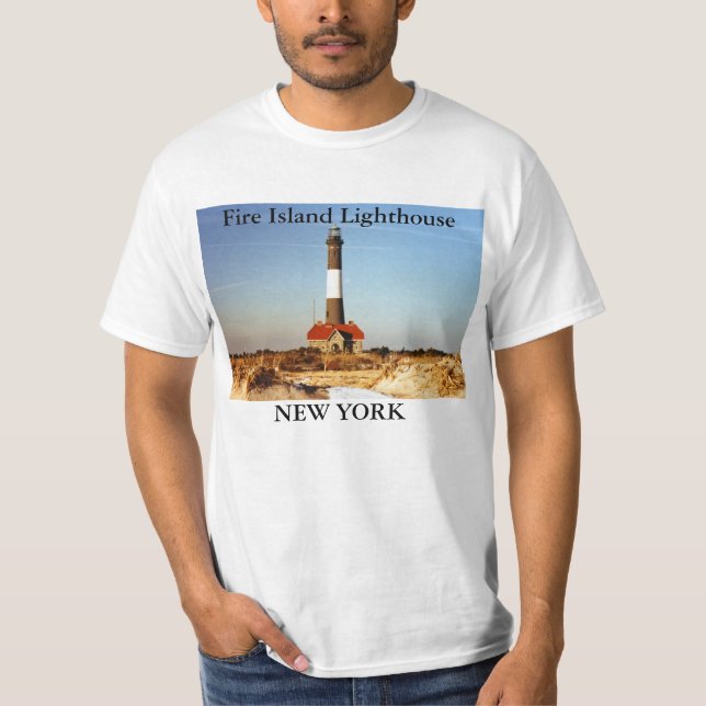 Faro de la isla del fuego, camiseta de Nueva York (Anverso)