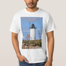 Faro de la isla del gran pato, camiseta de Maine