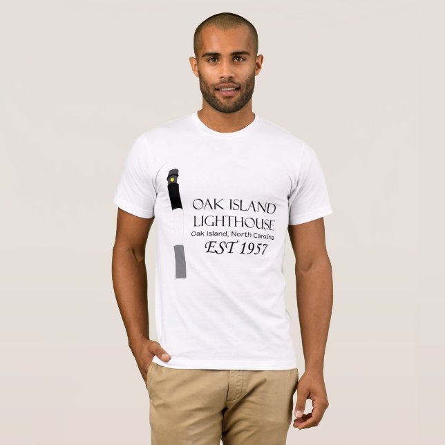 Faro de la isla del roble - camiseta (Anverso completo)
