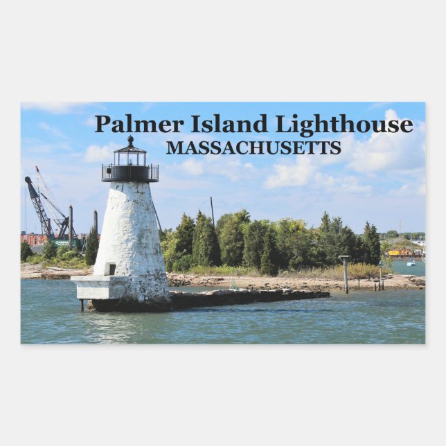 Faro de la isla Palmer, Pegatinas de Massachusetts (Anverso)
