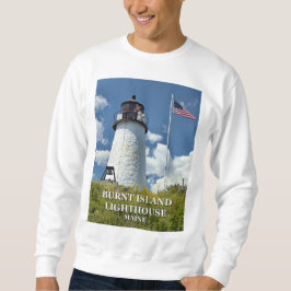 Faro de la isla quemada, sudadera de Maine