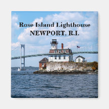 Faro de la isla Rosa, imán de Rhode Island