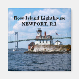 Faro de la isla Rosa, imán de Rhode Island
