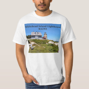 Faro de la isla Whitehead, camiseta Maine