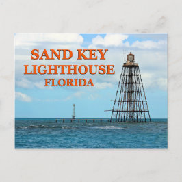 Faro de la llave de arena, postal de Florida