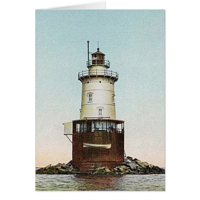 Faro de la repisa del puerto de Stamford (Frente)