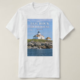 Faro de la roca del huevo, camiseta de Maine del