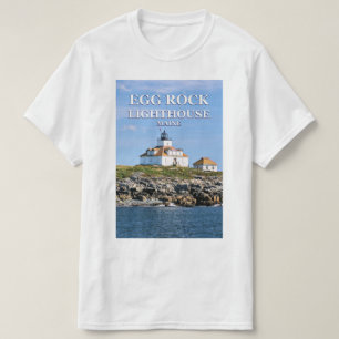 Faro de la roca del huevo, camiseta de Maine del