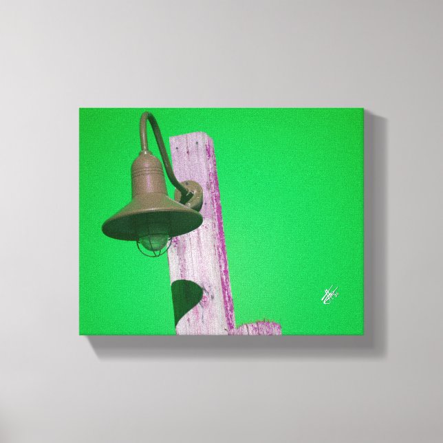 Faro de Langley verde intenso arte rosa (Anverso)