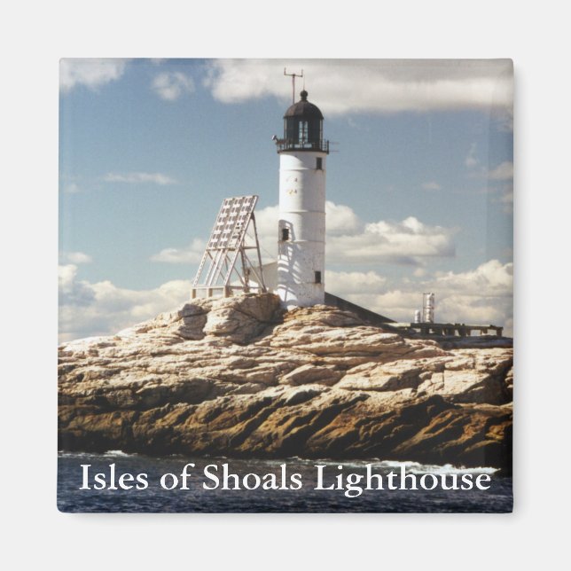 Faro de las islas de Shoals, imán de New Hampshire (Frente)